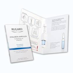 RUGARD Hyaluron-Ampullen, 2 ml: Feuchtigkeitskur mit Lifting-Effekt für Gesicht, Hals und Dekolleté, Serum mit 3-fach-Hyaluronsäure, Ectoin, Vitamin E & Panthenol von RUGARD