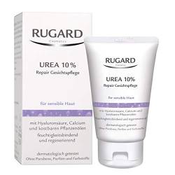 RUGARD Urea 10% Repair Gesichtspflege: Intensiv pflegende Gesichtscreme mit Urea für sensible Haut, 50ml von RUGARD