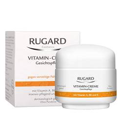 RUGARD Vitamin-Creme: Anti-Aging Gesichtspflege gegen vorzeitige Hautalterung, mit Vitamin A, B6, E und Kollagen, 50ml von RUGARD