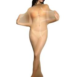 RUIBAVYA 5D öL GläNzende GanzköRper Strumpfhose Damen Bodystocking UltradüNn Transparent Full Body Stockings Strumpfhose GläNzend von RUIBAVYA