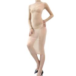 RUIBAVYA Damen Bodystocking Catsuit Damen Lang öL GläNzend Bodystocking GanzköRper Strumpfhose Bodysuit von RUIBAVYA