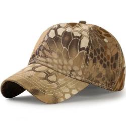 RUICHENG Camo Cap Baseball Kappe Herren Outdoor Sport Camouflage Kappe Jagd Angeln Cap (Beige) von RUICHENG