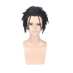 12inch Re:Zero Natsuki Subaru Short Black Wig Cosplay Costume Synthetic Hair Wigs For Men von RUIRUICOS