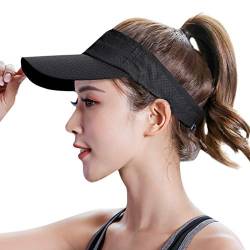 Sommer Visor Cap Kappe Sunvisor Leerer Top Kappe Sport Hüte Outdoor Unisex Sonnenhut Sonnenschild Einstellbar Anti-UV für Reisen Radsport Golf Tennis Sport Laufen Joggen Angeln von RUIXIB