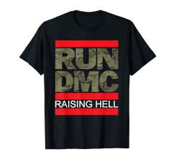 Offizielles RUN DMC Rasing Hell Black T-Shirt von RUN DMC