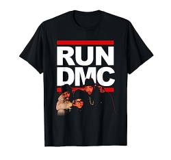 Offizielles Red Outline-Foto von Run DMC T-Shirt von RUN DMC