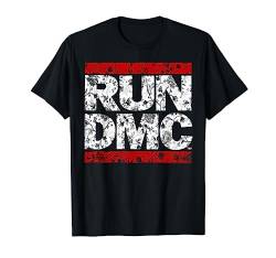 Run DMC Offizielles florales rotes Logo T-Shirt von RUN--DMC
