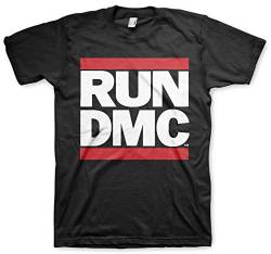 cooles RUN DMC Männer T-Shirt mit RUN DMC LOGO schwarz Gr. S-XL (M) von RUN DMC