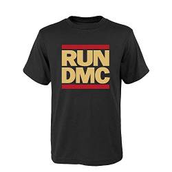 cooles RUN DMC Männer T-Shirt mit RUN DMC LOGO schwarz Gr. S-XL (XL) von RUN DMC