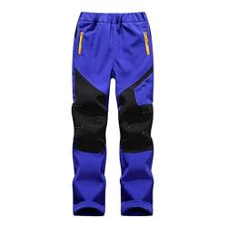 RUNYN Kinder Softshellhose Gefüttert Skihose Thermohose Wasserdicht Winter Schneehose Jungen Mädchen Wanderhose Outdoorhose Wanderhose von RUNYN