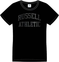 RUSSELL ATHLETIC A21032-IO-099 SS T-Shirts T-Shirt Damen Black Größe M von RUSSELL ATHLETIC