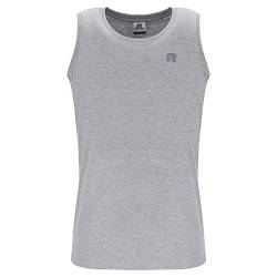 RUSSELL ATHLETIC A30021-VK-091 Cropped Tee Shirt T-Shirt Herren New Grey Marl Größe L von RUSSELL ATHLETIC