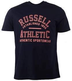 RUSSELL ATHLETIC A30071-NA-190 REA 1902-S/S Crewneck Tee Shirt T-Shirt Herren Navy Größe XXL von RUSSELL ATHLETIC