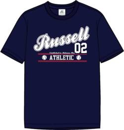 RUSSELL ATHLETIC A30311-NA-190 Bases-S/S Crewneck Tee Shirt T-Shirt Herren Navy Größe L von RUSSELL ATHLETIC
