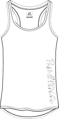 RUSSELL ATHLETIC A31371-UW-001 Marie-Sleeveless Tank Tank top Damen White Größe S von RUSSELL ATHLETIC