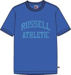 RUSSELL ATHLETIC E36001-DZ-113 Iconic S/S Crewneck Tee Shirt T-Shirt Herren Dazzling Blue Größe XL von RUSSELL ATHLETIC