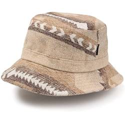 Ruth&Boaz Unisex Outdoor Wollmischung Bucket Hat Ethno Inca Muster, N-beige-b, M/L von RUTH&BOAZ