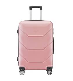 RUVOO Koffer Trolley Reisekoffer ABS-Gepäck, Hartschale, Leicht, Langlebig, Koffer Mit Spinnerrädern, Koffer Mit Hoher Kapazität Koffer Gepäck Rollkoffer (Color : C, Size : 20") von RUVOO