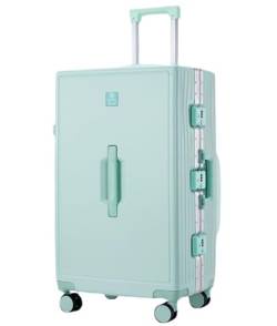 RUVOO Koffer Trolley Reisekoffer Gepäck Ohne Reißverschluss Mit Aluminiumrahmen, Leichter Hartschalenkoffer Mit Spinnerrädern Koffer Gepäck Rollkoffer (Color : F, Size : 22") von RUVOO