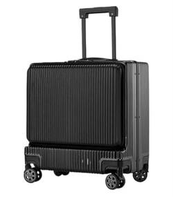 RUVOO Koffer Trolley Reisekoffer Handgepäck, Vorne Zu Öffnendes Zahlenschloss, Boarding-Koffer, Aufgegebenes Gepäck Koffer Gepäck Rollkoffer (Color : C, Size : 18 inch) von RUVOO