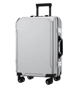 RUVOO Koffer Trolley Reisekoffer USB-Ladeanschluss, Koffer, TSA-Zahlenschloss Mit Universalrädern, Gepäcksicher Koffer Gepäck Rollkoffer (Color : G, Size : 22 in) von RUVOO