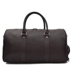 Reisetasche Sporttasche 17-Zoll-Wochenend-Reisetasche Damen Herren Duffle Tragetaschen PU-Leder Mit Schuhfach Reisetaschen (Color : B, Size : 460 * 250 * 260mm) von RUVOO