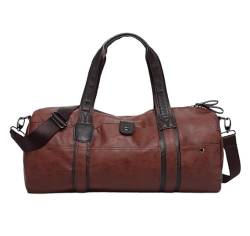 Reisetasche Sporttasche 19 Zoll Vintage Kunstleder Reisetasche Sporttasche Für Männer Frauen Wasserdicht Reisetaschen (Color : C, Size : 500 * 280 * 260mm) von RUVOO