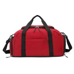 Reisetasche Sporttasche Sporttasche Für Damen, Handgepäcktasche Für Den Wochenendausflug, Reisetasche Mit Trolley-Hülle Reisetaschen (Color : E, Size : 49 * 28 * 29cm) von RUVOO