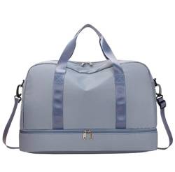 Reisetasche Sporttasche Weekender-Taschen Für Damen, 19-Zoll-Sport-Reisetasche Mit Mehreren Taschen Und Schuhfach Reisetaschen (Color : A, Size : 49 * 25 * 32cm) von RUVOO