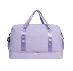 Reisetasche Sporttasche Weekender-Taschen Für Damen, Reisetasche, Großes Fassungsvermögen, Übernachtungstasche, Schuhfach Reisetaschen (Color : D, Size : 52 * 25 * 30cm) von RUVOO