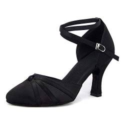 RUYBOZRY Damen Tanzschuhe Standard & Latein Schuhe für den lateinamerikanischen Tanz,YCL117-5-Schwarz,EU41 von RUYBOZRY