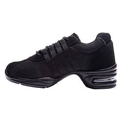 RUYBOZRY Damen & Herren Tanz-Sneakers Geteilte Sohle Freizeit Jazzschuhe Outdoor Tanzschuhe,Model T01C-DQD,Nero,EU 43 von RUYBOZRY