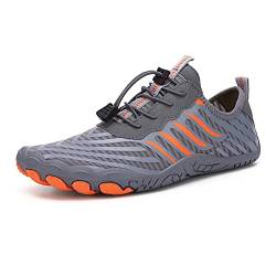 RUYI Unisex Barfußschuhe Damen Herren Traillaufschuhe, Weich Leicht Fitnessschuhe mit rutschfest Sohle & Breiter Zehenbox, Schnell Trocknend Badeschuhe von RUYI