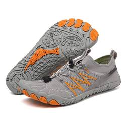 RUYI Unisex Barfußschuhe Damen Herren Traillaufschuhe, Weich Leicht Fitnessschuhe mit rutschfest Sohle & Breiter Zehenbox, Schnell Trocknend Badeschuhe von RUYI