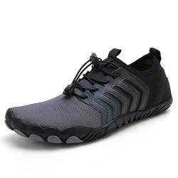 RUYI Unisex Barfußschuhe Damen Herren Wasserschuhe, Schnell Trocknend Badeschuhe, Weich Leicht Traillaufschuhe Fitnessschuhe mit rutschfest Sohle & Breiter Zehenbox von RUYI