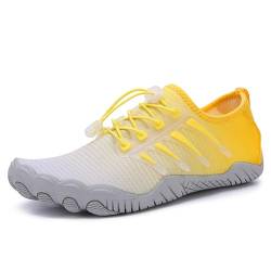 RUYI Unisex Barfußschuhe Damen Herren Wasserschuhe, Schnell Trocknend Badeschuhe, Weich Leicht Traillaufschuhe Fitnessschuhe mit rutschfest Sohle & Breiter Zehenbox von RUYI