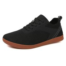 RUYI Unisex Knit Barfußschuhe Damen Herren Barfuss Schuhe, Minimalistische Walkingschuhe Traillaufschuhe, Bequem Freizeitschuhe mit Breiter Zehenbox und Zero-Drop Sohle von RUYI