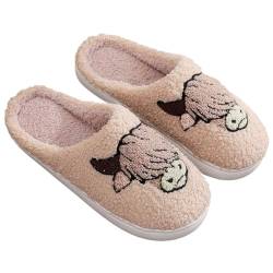 RUYI Weihnachts Hausschuhe Damen Herren Plüsch Hausschuhe, Winter Slippers Warme Flauschige, Rutschfeste Leichte Weiche Pantoffeln, Weihnachten Geschenke von RUYI