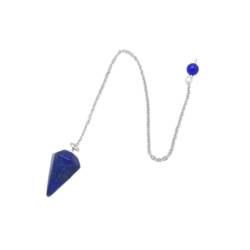 RVBLRDSE natural stone pendant Geschenk for Familie, Männer, Frauen, Reiki-Pendel, Naturstein, Amulett, Heilkristall, kleiner Amethyst, Lapis, sechseckige Pendel, Glücksstein (Size : Amethysts) von RVBLRDSE