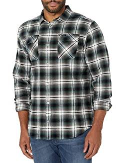 RVCA Herren Hemd mit Button-Down-Kragen, L/S Flanell/New Navy, Mittel von RVCA