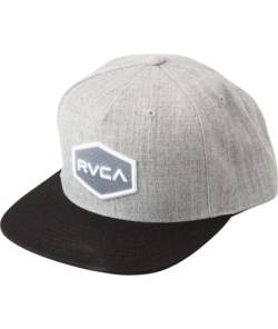 RVCA Herren Va All The Way Snapback Hat, Grau (Heather Grey)/schwarz, Einheitsgröße von RVCA