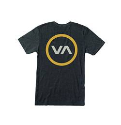 RVCA Herren Va Mod Short Sleeve Crew Neck T-Shirt, schwarz, Mittel von RVCA