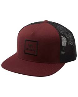 RVCA Herren Verstellbare Snapback Baseballkappe, Trucker/Wine, Einheitsgröße von RVCA