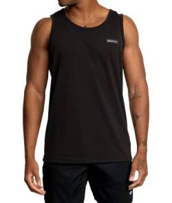 RVCA Mens Sport Drirelease Tank Top - Icon (Black, Medium) von RVCA