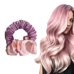 2022 New Soft Heatless Curling Headand No Heat Ponytail Hairband Hair Curler Hairband Lazy Scrunchie Rollers Magic Hairdresser Tools For Wemon Long Hair Overnight(Pink2) von RVUEM