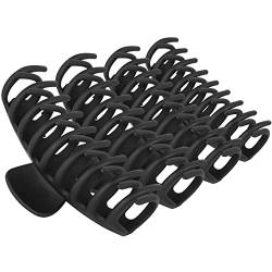 RVUEM Big Hair Claw Clips for Women Large Claw Clip for Thin Thick Curly Hair 90's Strong Hold 4.33 Inch Nonslip Matte Hair Clips (4 Pcs, Black) von RVUEM