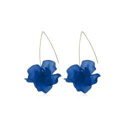 1 Paar Ohrringe Design bunte Harzblume lange Ohrringe böhmische handgemachte Blütenblatt-Anhänger-Ohrringe Damen-Ohrringe (4) von RWRAPS