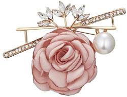 Handgelenk-Corsage, Boutonniere, Handgelenk-Blume, Damen-Stoffkunst, Perlenstoff, Blumen-Brosche, Damen-Cardigan, Hemd, Schal, Mantel, Revers, Schmuck-Accessoire (Farbe: 4) (20) von RWRAPS