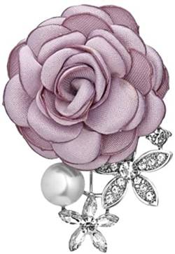 Handgelenk-Corsage, Boutonniere, Handgelenk-Blume, Damen-Stoffkunst, Perlenstoff, Blumen-Brosche, Damen-Cardigan, Hemd, Schal, Mantel, Revers, Schmuck-Accessoire (Farbe: 4) (25) von RWRAPS