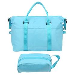 RXMORI Reisetasche, Wochenendtasche für Damen, große Kapazität, tragbare Hand-Schulter-Gepäcktasche mit kleiner Tasche für Sport, Camping, Zuhause (APJ021BE) von RXMORI